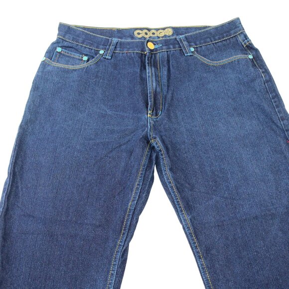 Vintage Coogi Mens 36 X 30 Golden Eagle Wings Embroidered Denim Jeans Streetwear - Picture 9 of 16